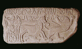 オーソスタット（宮殿、神殿のレリーフ付き羽目板・石壁）『ライオン狩り』