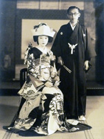 西田信夫・房子夫妻の婚礼写真
